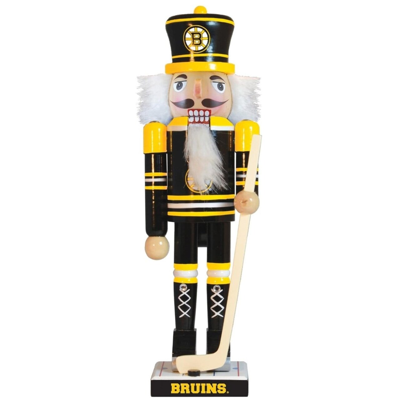 Boston Bruins Collectible Nutcracker Solid Wood Handcrafted Nhl Team Decor